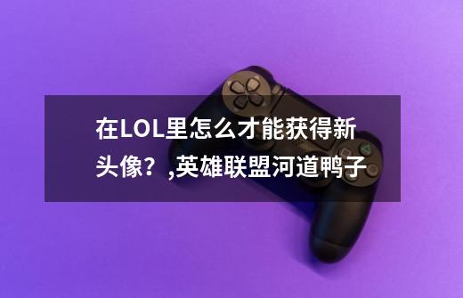 在LOL里怎么才能获得新头像？,英雄联盟河道鸭子-第1张-游戏信息-拼搏网