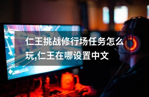 仁王挑战修行场任务怎么玩,仁王在哪设置中文-第1张-游戏信息-拼搏网