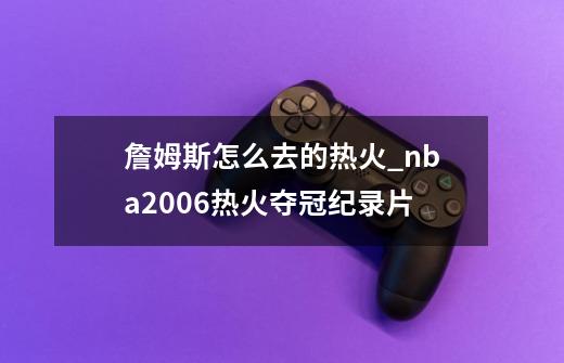 詹姆斯怎么去的热火_nba2006热火夺冠纪录片-第1张-游戏信息-拼搏网