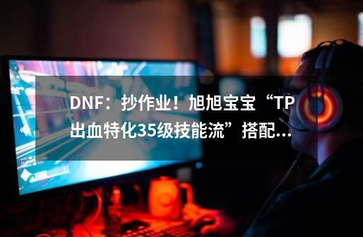 DNF：抄作业！旭旭宝宝“TP出血特化35级技能流”搭配方案-第1张-游戏信息-拼搏网